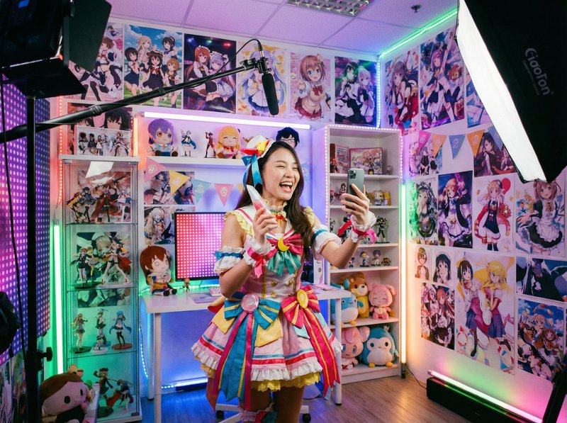 网红主播cosplay二次元拍摄